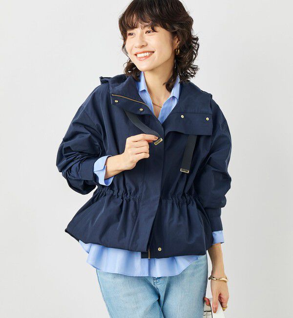 NOLLEY'S「【WEB＆一部店舗限定色アイテム】ウォッシャブル2WAY撥水フーテッドブルゾン」|ブルゾン・スタジャン|