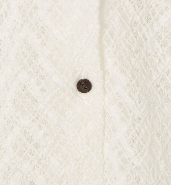NOLLEY'S「ウォッシャブル襟付きレースカーディガン」|カーディガン|