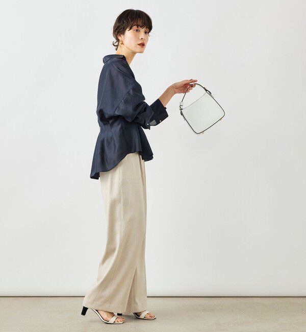 NOLLEY'S「ウォッシャブルパール釦スキッパータックブラウス」|シャツ・ブラウス|