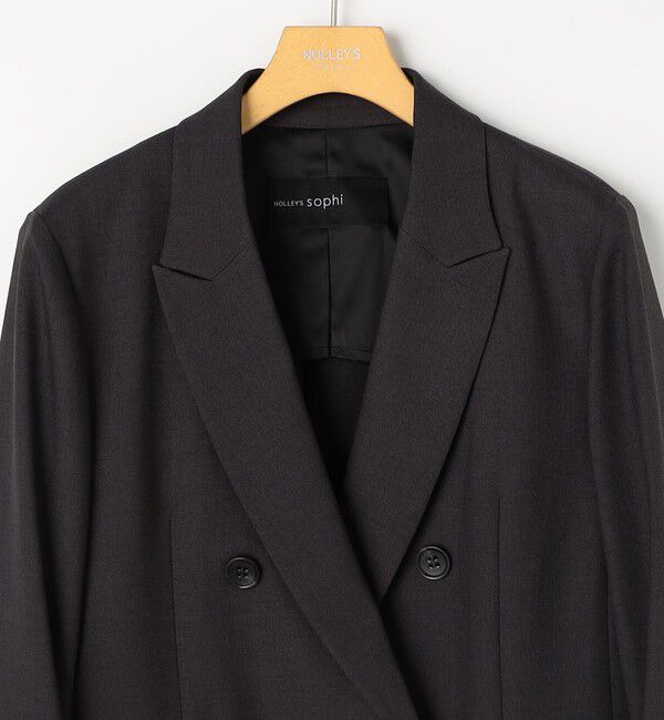 NOLLEY'S sophi「《セットアップ対応》ウォッシャブルドライシャーク2WAYスリットジャケット」|テーラードジャケット|