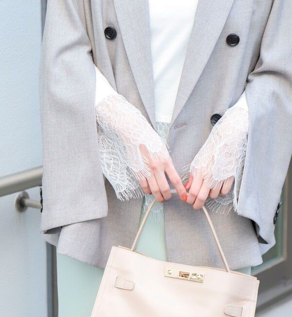 NOLLEY'S sophi「《セットアップ対応》ウォッシャブルドライシャーク2WAYスリットジャケット」|テーラードジャケット|