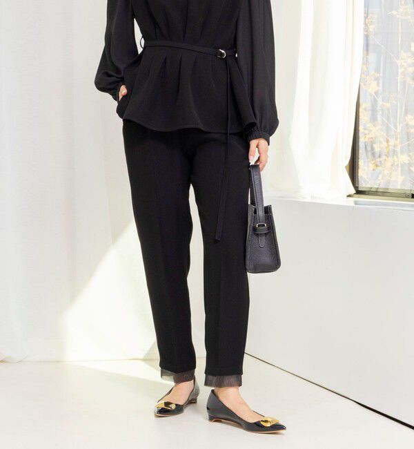 NOLLEY'S「《セットアップ対応》ウォッシャブルダブルクロススリムパンツ」|その他|