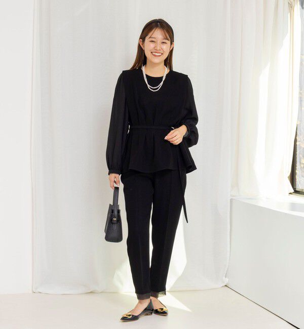 NOLLEY'S「《セットアップ対応》ウォッシャブルダブルクロスブラウス」|シャツ・ブラウス|