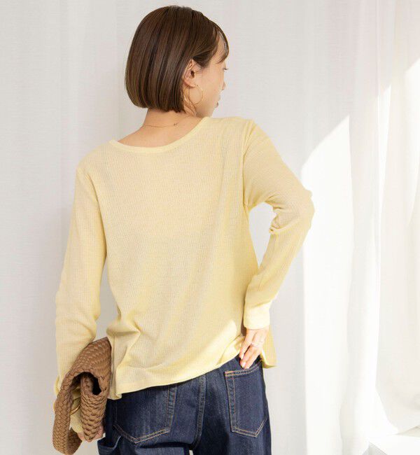 NOLLEY'S「ウォッシャブルナチュラルテレコ2WAYカーデ」|カーディガン|