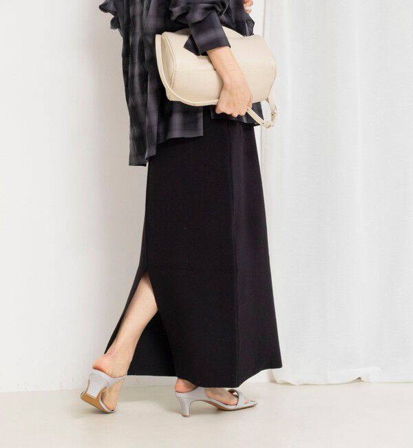 NOLLEY'S「《手洗い可能》《セットアップ対応》スウェットライク2WAYニットスカート」|スカート|