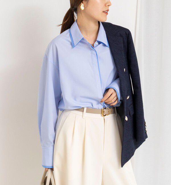 NOLLEY'S「ウォッシャブルレイヤード2WAYカラーシャツ」|シャツ・ブラウス|