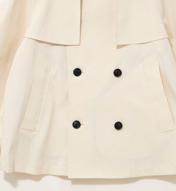 NOLLEY'S「NMPウォッシャブルショートトレンチコート」|ブルゾン・スタジャン|