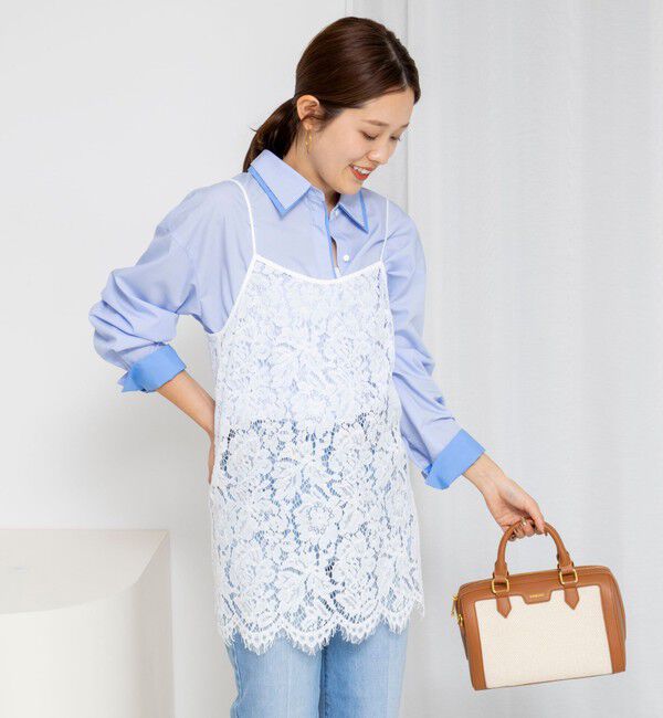 NOLLEY'S「ウォッシャブルレースビスチェ」|キャミソール|