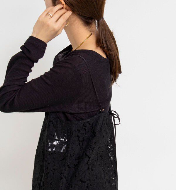 NOLLEY'S「ウォッシャブルレースビスチェ」|キャミソール|