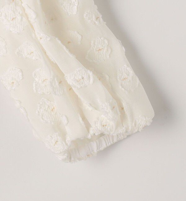 NOLLEY'S「【KIRYU】ウォッシャブル花柄ジャガードブラウス」|シャツ・ブラウス|