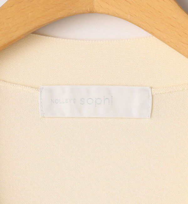 NOLLEY'S sophi「【新色追加】《手洗い可能》マルチファンクションVネックカーディガン」|カーディガン|