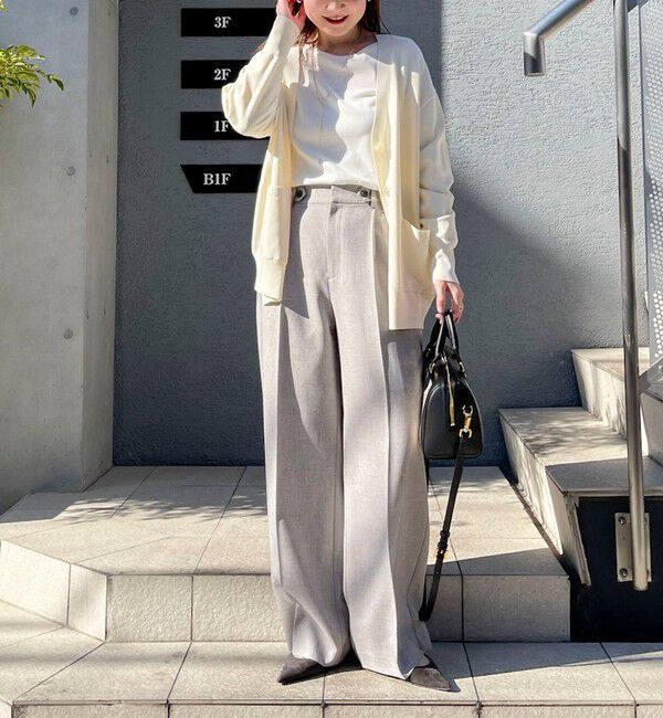 NOLLEY'S sophi「【新色追加】《手洗い可能》マルチファンクションVネックカーディガン」|カーディガン|