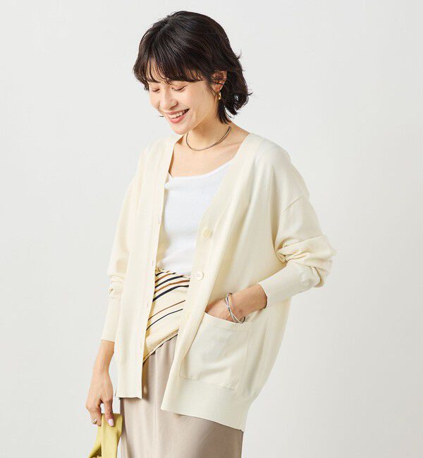 NOLLEY'S sophi「【新色追加】《手洗い可能》マルチファンクションVネックカーディガン」|カーディガン|