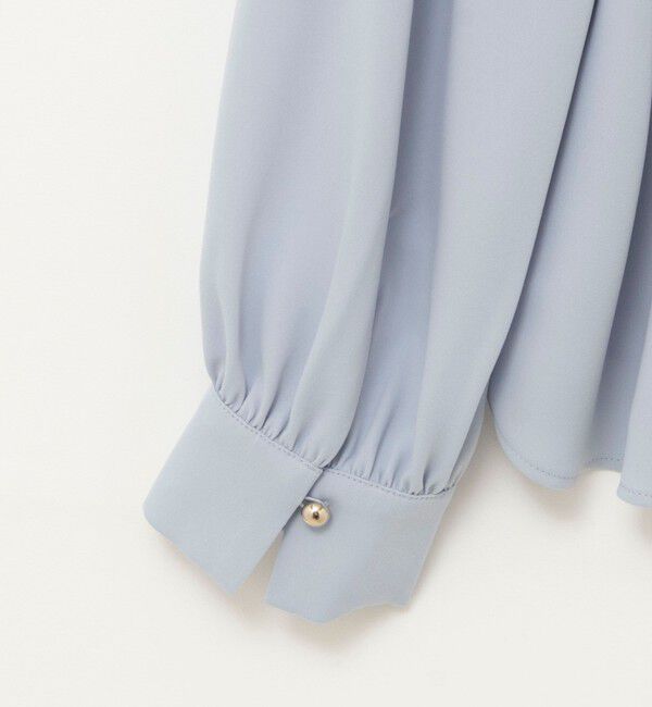 NOLLEY'S sophi「ウォッシャブルサテンアシンメトリーラッフルブラウス」|シャツ・ブラウス|