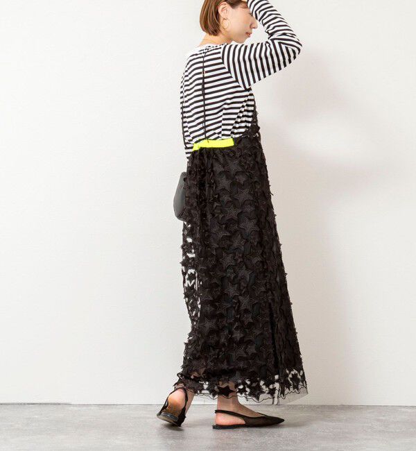 Rie Miller「45th limited editionウォッシャブルスターフリンジキャミワンピース」|ワンピース|