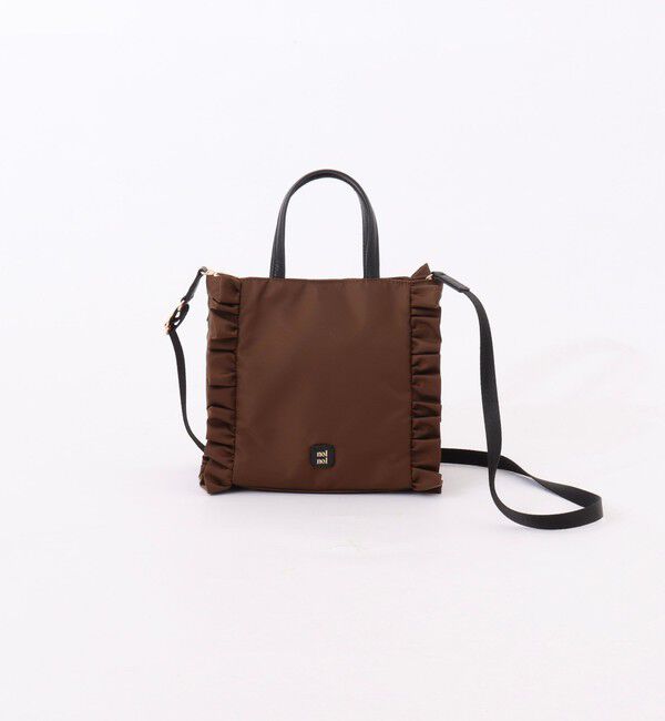 NOLLEY'S「【nolnol/ノルノル】ナイロンフリルミニトートバッグ」|トートバッグ|