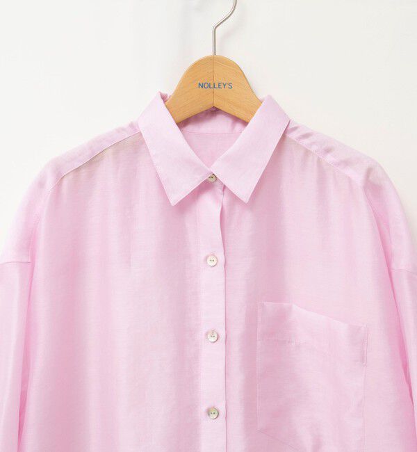 NOLLEY'S「ウォッシャブルセルロースシルクシアーシャツ」|シャツ・ブラウス|