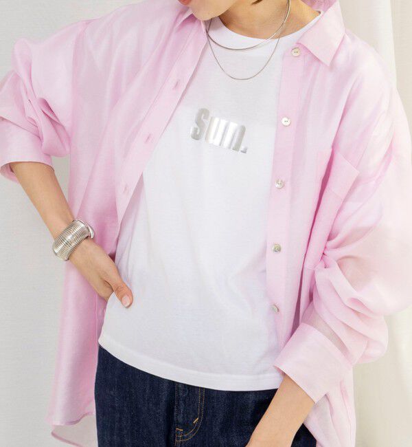 NOLLEY'S「ウォッシャブルセルロースシルクシアーシャツ」|シャツ・ブラウス|