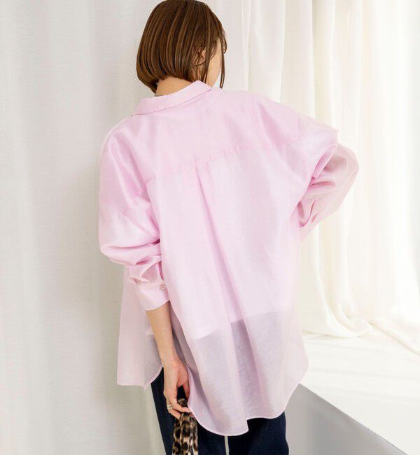 NOLLEY'S「ウォッシャブルセルロースシルクシアーシャツ」|シャツ・ブラウス|