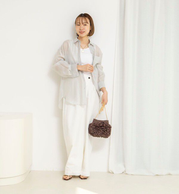 NOLLEY'S「ウォッシャブルセルロースシルクシアーシャツ」|シャツ・ブラウス|