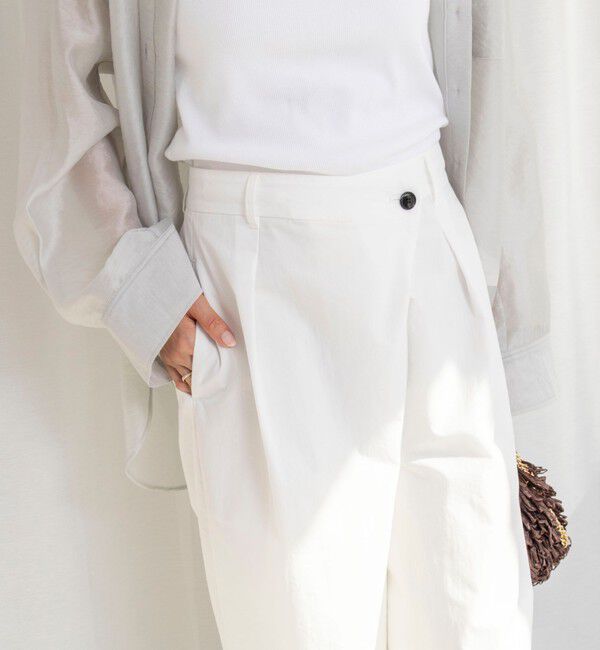 NOLLEY'S「【一部WEB限定サイズ】ウォッシャブル撥水ワイドラップパンツ」|その他|