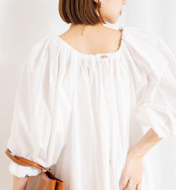 NOLLEY'S「【WEB限定】ウォッシャブルボリュームスリーブワンピース」|ワンピース|