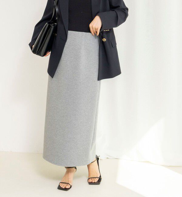NOLLEY'S「【WEB限定】ウォッシャブルダンボールタイトスカート」|タイト|ミディアムグレー
