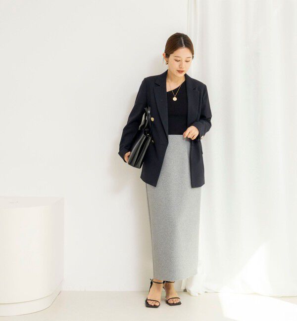 NOLLEY'S「【WEB限定】ウォッシャブルダンボールタイトスカート」|タイト|