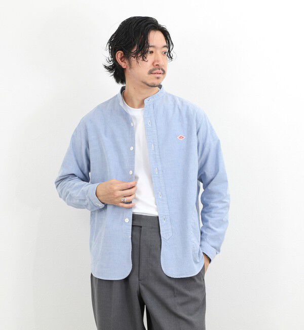 NOLLEY'S goodman「【DANTON/ダントン】DT-B0280SOX BAND COLLAR SHIRT LS 26SS」|シャツ・ブラウス|