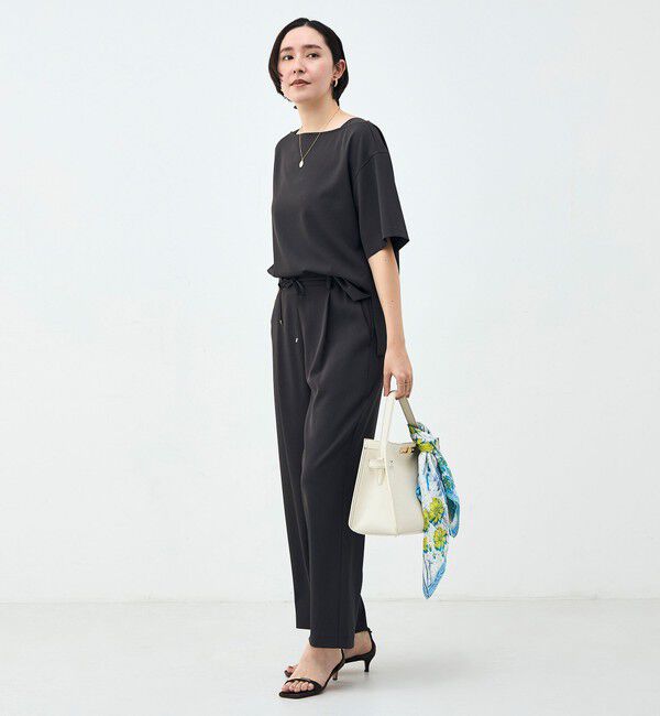 NOLLEY'S「《セットアップ対応》ウォッシャブルイージーツイルセミワイドパンツ」|その他|