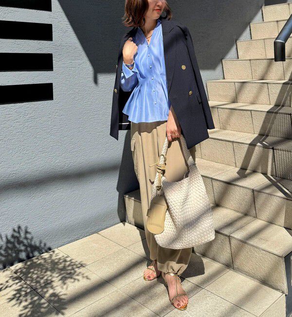 NOLLEY'S「ウォッシャブル麻調スラブWジャケット」|テーラードジャケット|