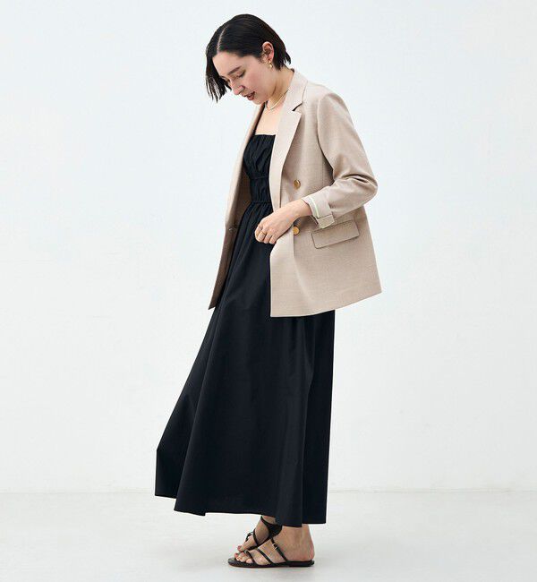 NOLLEY'S「ウォッシャブル麻調スラブWジャケット」|テーラードジャケット|