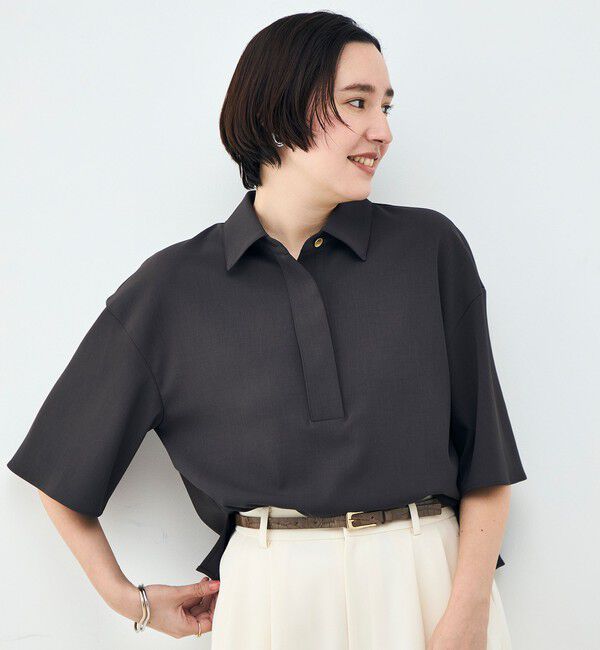 NOLLEY'S「《セットアップ対応》ウォッシャブルイージーツイルシャツ」|シャツ・ブラウス|