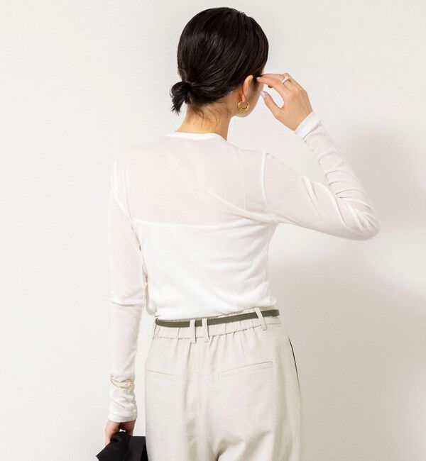 NOLLEY'S sophi「ウォッシャブルorganicコットンシアーテレコロンＴ」|Tシャツ・カットソー|