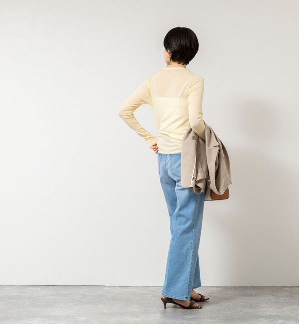 NOLLEY'S sophi「ウォッシャブルorganicコットンシアーテレコロンＴ」|Tシャツ・カットソー|