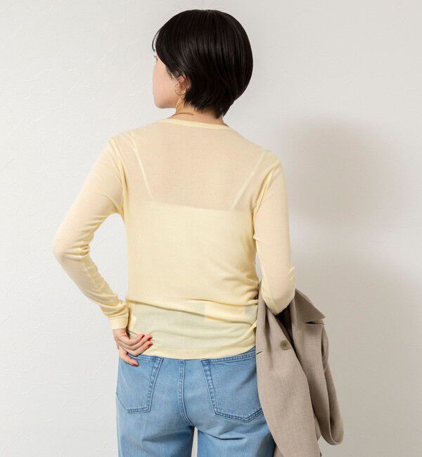 NOLLEY'S sophi「ウォッシャブルorganicコットンシアーテレコロンＴ」|Tシャツ・カットソー|