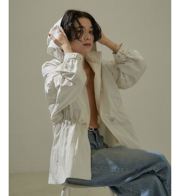 SALON adam et rope'「【WEB限定】リップストップフードブルゾン/スタンドカラーマウンテンパーカー［軽量］」|ブルゾン・スタジャン|