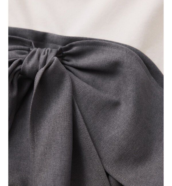 VIS「美easyウーリッシュリボンビスチェドッキングカットソープルオーバー/セットアップ対応・イージーケア」|Tシャツ・カットソー|