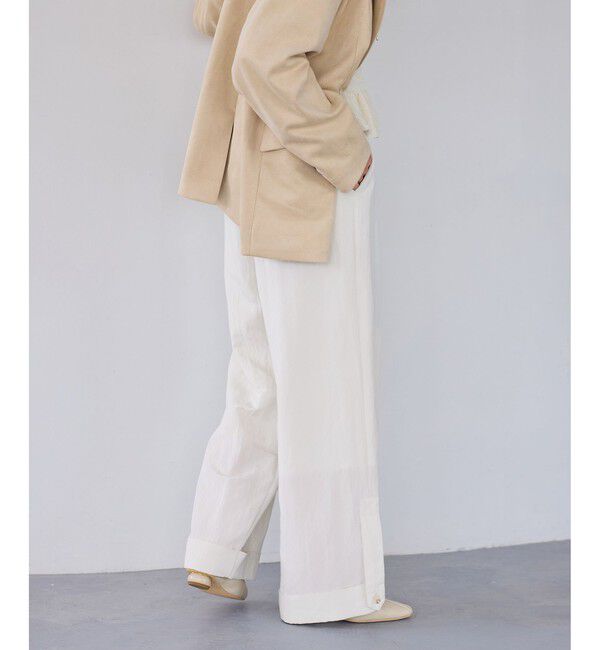 VIS「エアタンロールアップパンツ/イージーケア・防シワ」|チノ|