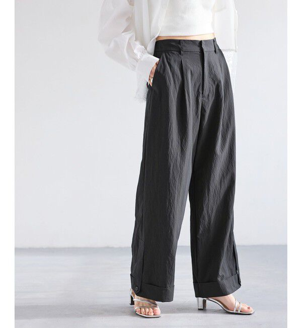 VIS「エアタンロールアップパンツ/イージーケア・防シワ」|チノ|
