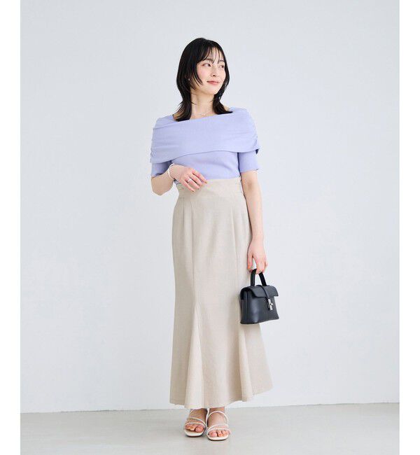 VIS「美easyリネンライクマーメイドスカート/イージーケア・接触冷感・セットアップ対応」|スカート|