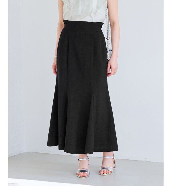 VIS「美easyリネンライクマーメイドスカート/イージーケア・接触冷感・セットアップ対応」|スカート|