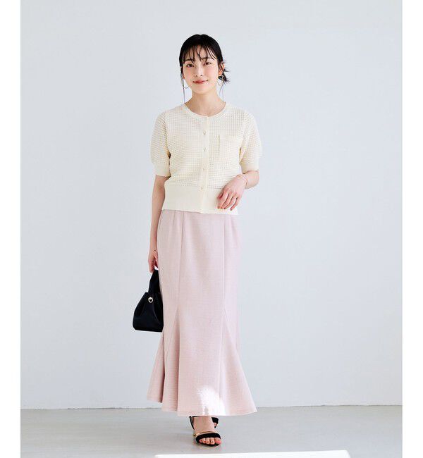 VIS「美easyリネンライクマーメイドスカート/イージーケア・接触冷感・セットアップ対応」|スカート|