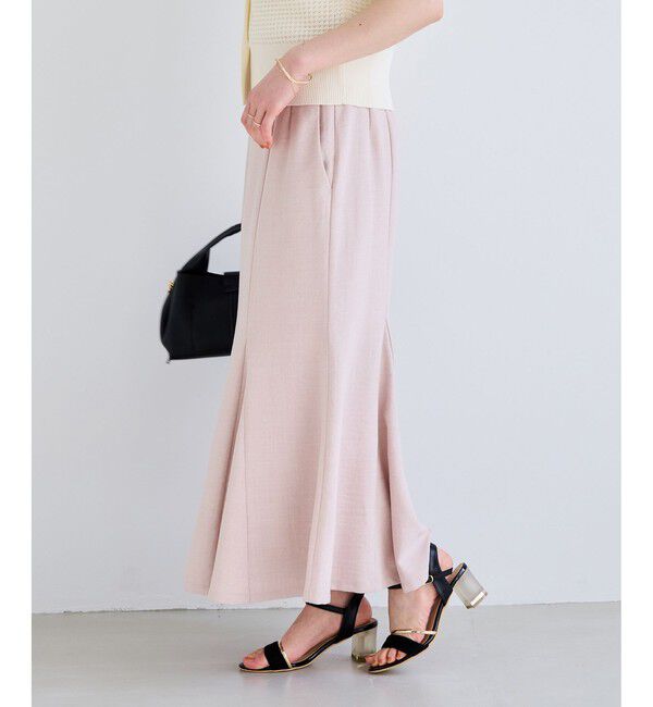VIS「美easyリネンライクマーメイドスカート/イージーケア・接触冷感・セットアップ対応」|スカート|ピンク(63)