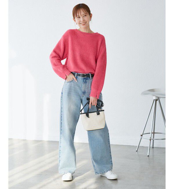 Rope&rsquo;Picnic「【emur/エミュール】ワイドストレートデニムパンツ」|デニム|