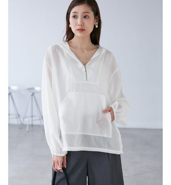 Rope&rsquo;Picnic「【emur/エミュール】エアリーローンアノラックパーカー」|ブルゾン・スタジャン|