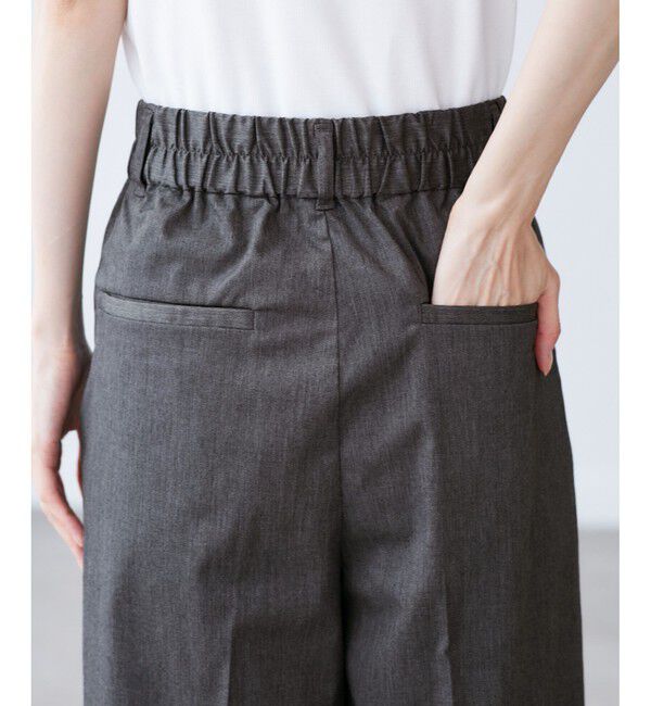 Rope&rsquo;Picnic「【UVカット・接触冷感】タックチノワイドパンツ」|チノ|