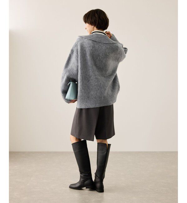 Rope&rsquo;Picnic「【WEB限定】Wジップシャギーニットブルゾン」|ブルゾン・スタジャン|