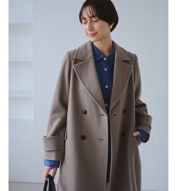 Rope&rsquo;Picnic「JAPAN FABRIC ダブルチェスターコート/一部WEB限定カラー」|チェスターコート|