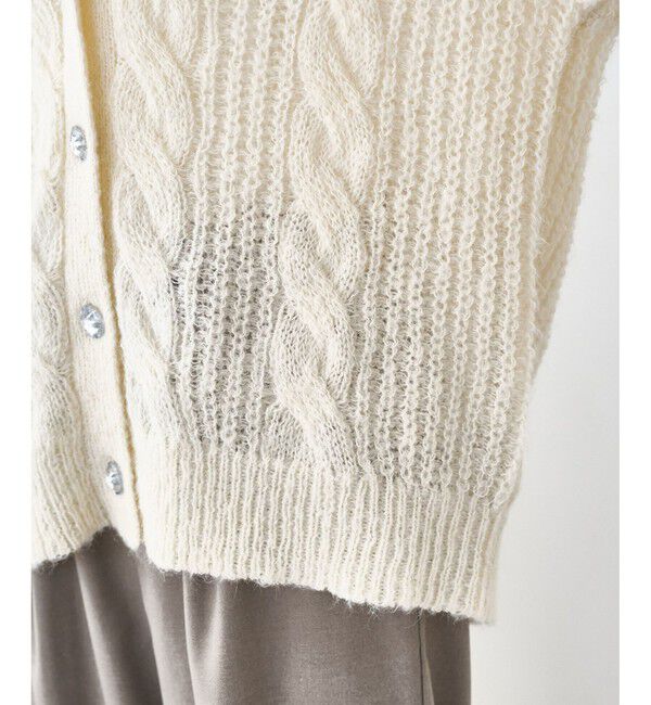 Rope&rsquo;Picnic「ゆるケーブル編みVネックニットカーディガン」|カーディガン|